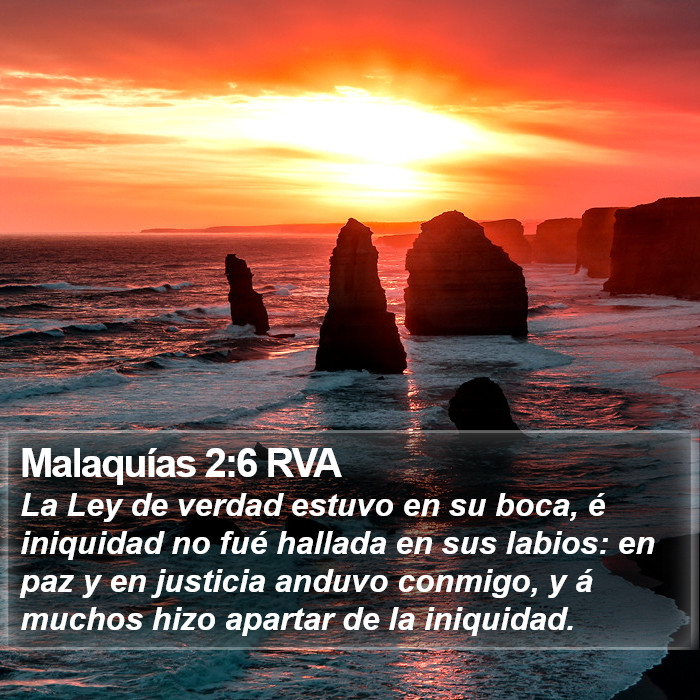 Malaquías 2:6 RVA Bible Study