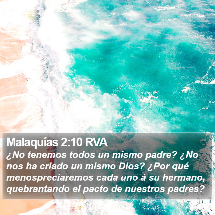 Malaquías 2:10 RVA Bible Study