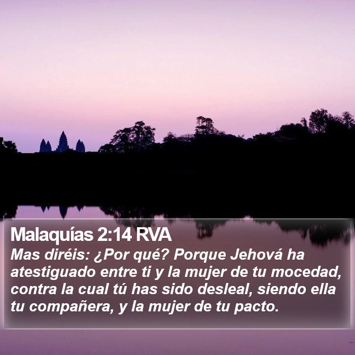 Malaquías 2:14 RVA Bible Study