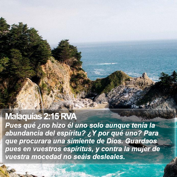 Malaquías 2:15 RVA Bible Study