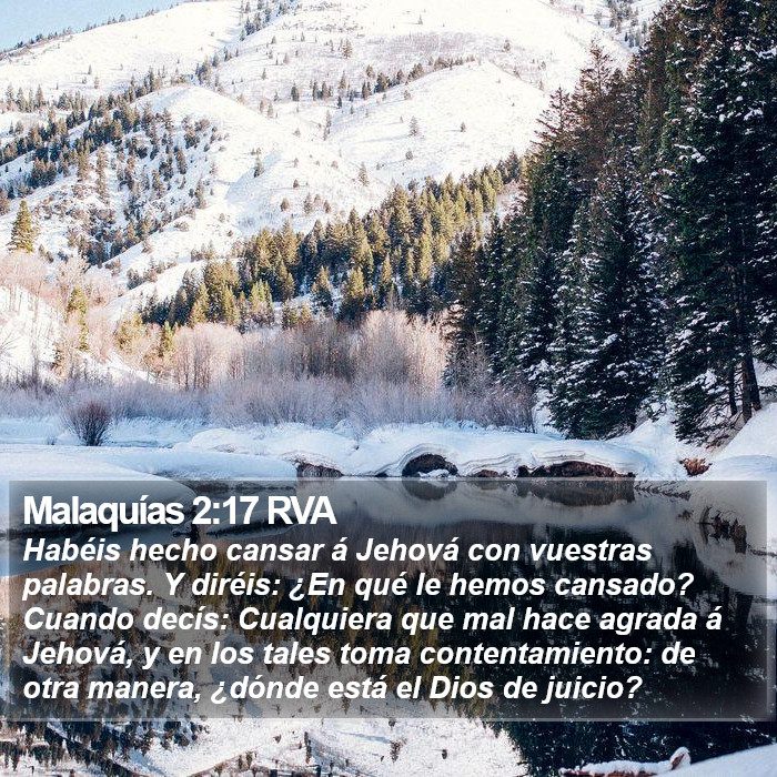 Malaquías 2:17 RVA Bible Study