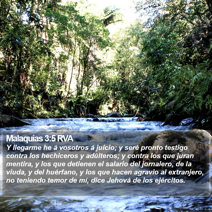 Malaquías 3:5 RVA Bible Study