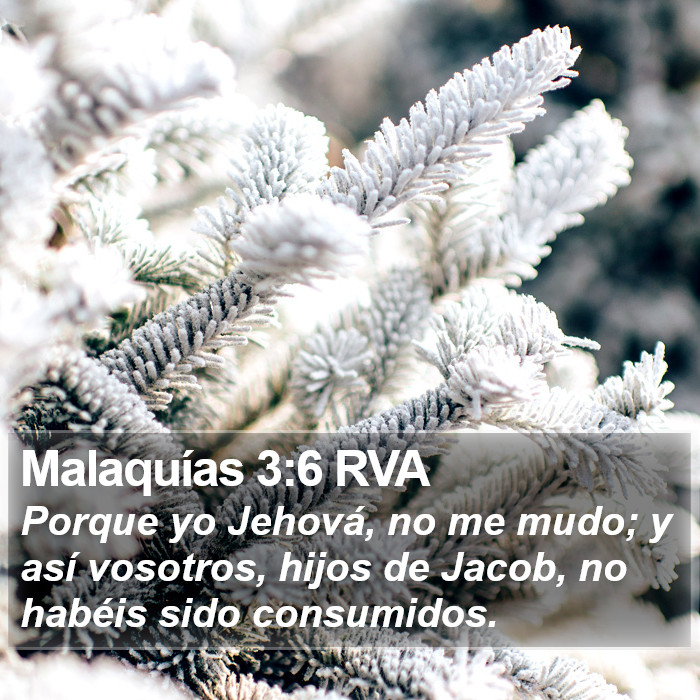 Malaquías 3:6 RVA Bible Study