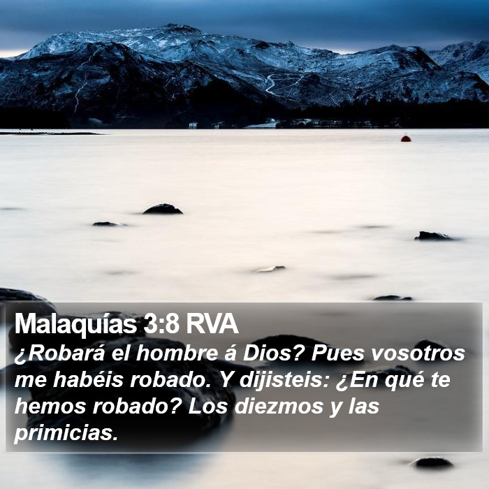 Malaquías 3:8 RVA Bible Study