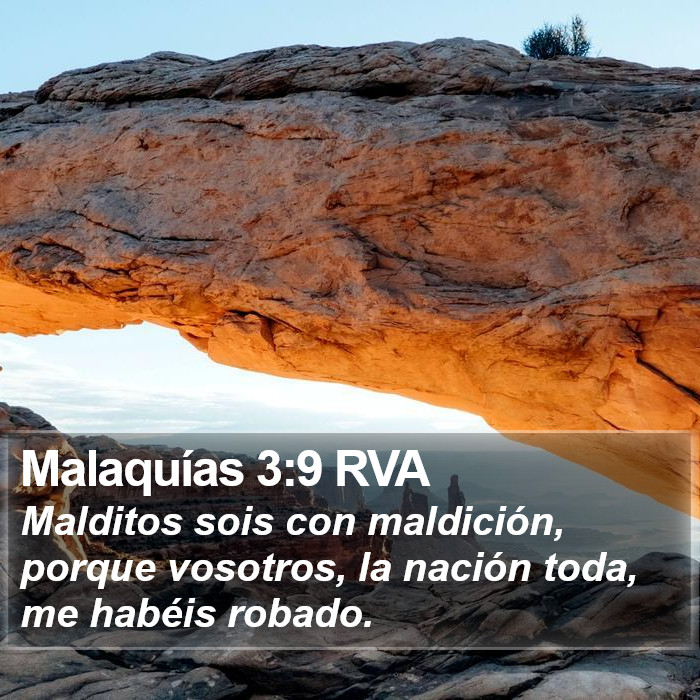 Malaquías 3:9 RVA Bible Study