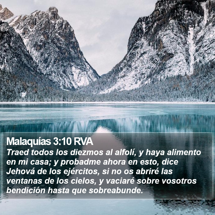 Malaquías 3:10 RVA Bible Study