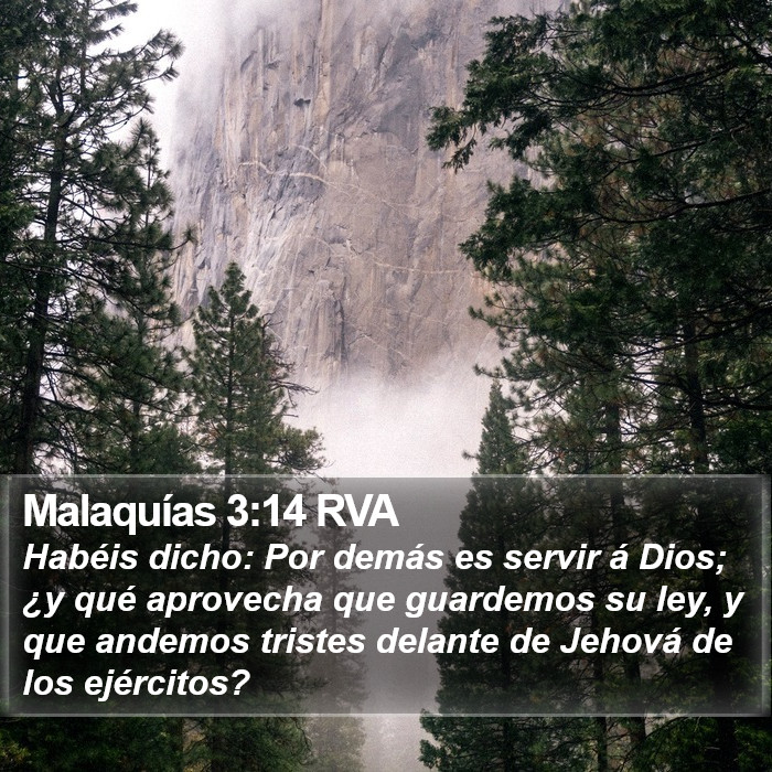 Malaquías 3:14 RVA Bible Study