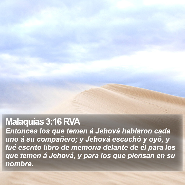 Malaquías 3:16 RVA Bible Study