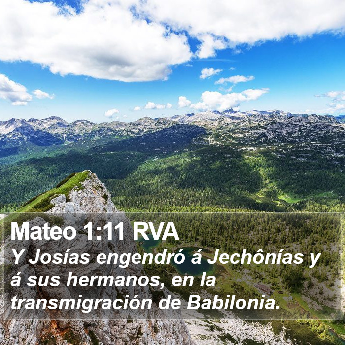 Mateo 1:11 RVA Bible Study