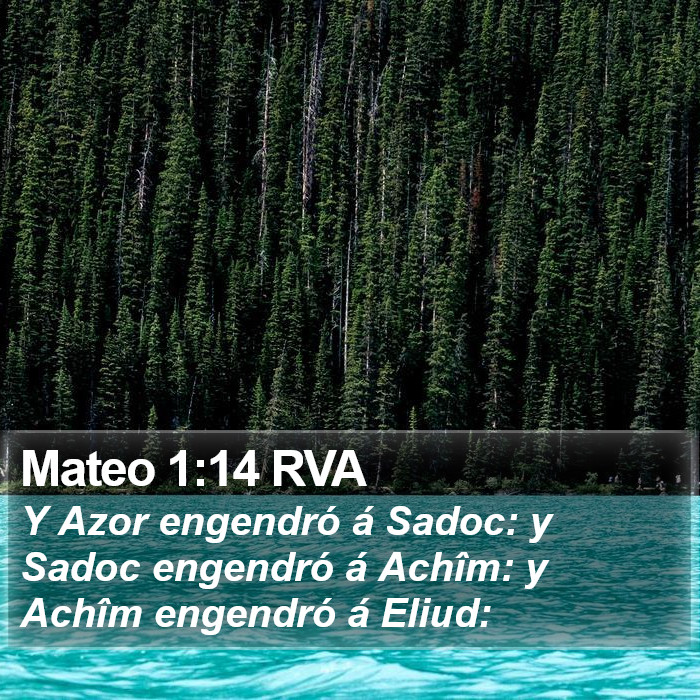 Mateo 1:14 RVA Bible Study