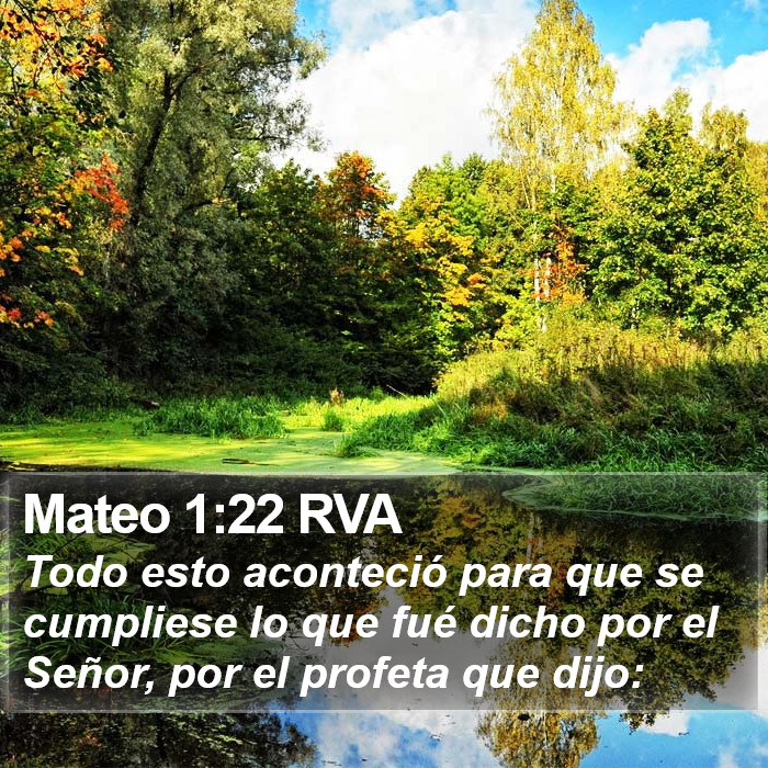 Mateo 1:22 RVA Bible Study