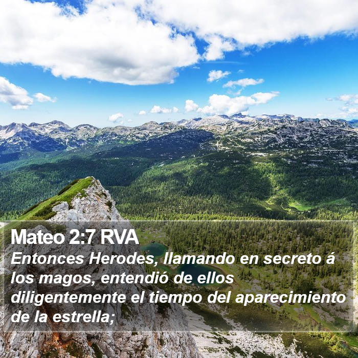 Mateo 2:7 RVA Bible Study