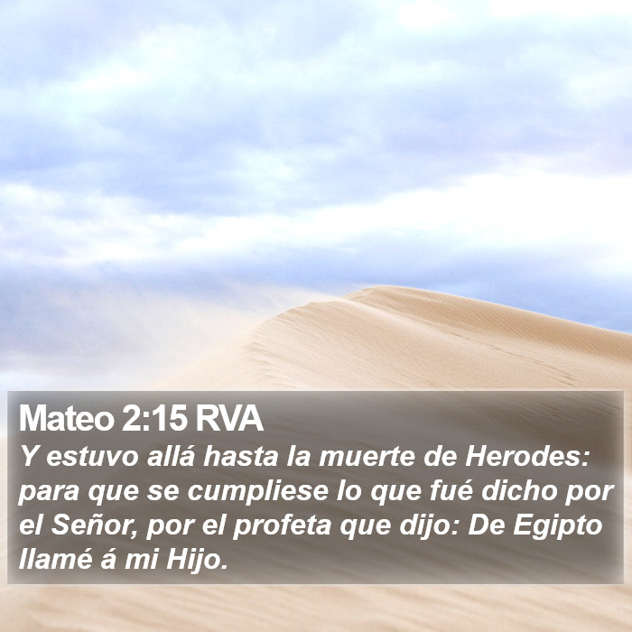 Mateo 2:15 RVA Bible Study