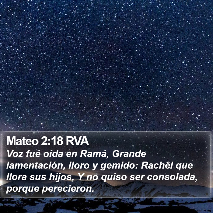 Mateo 2:18 RVA Bible Study