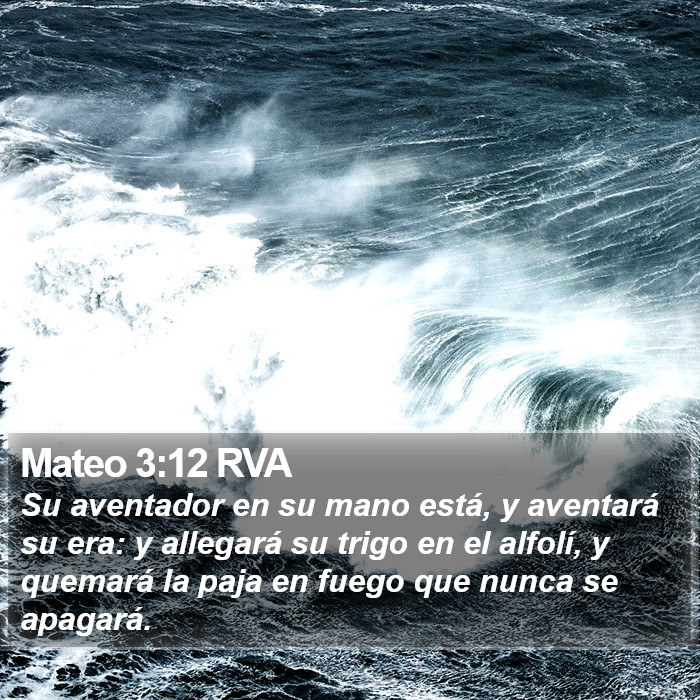 Mateo 3:12 RVA Bible Study