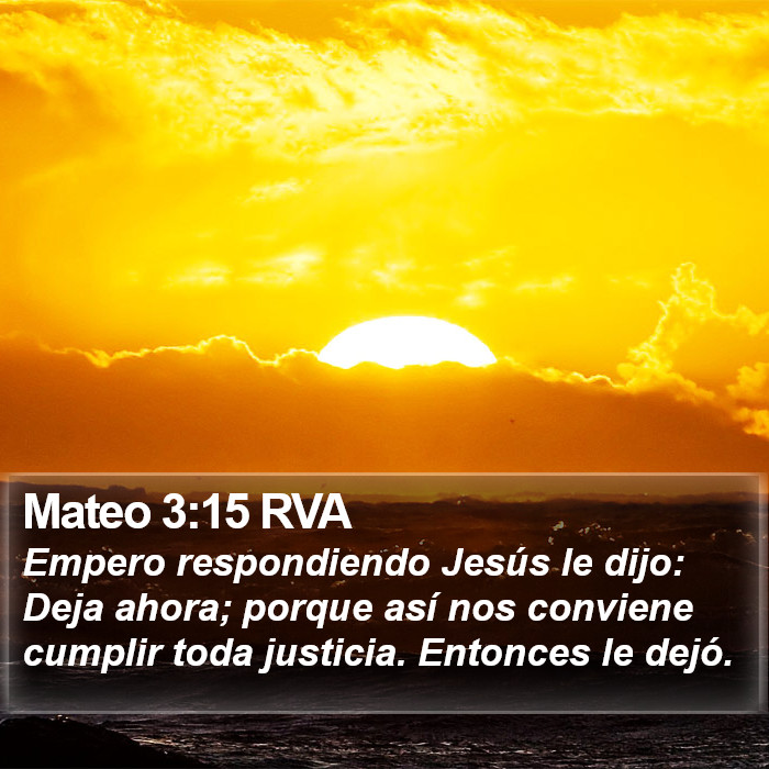 Mateo 3:15 RVA Bible Study