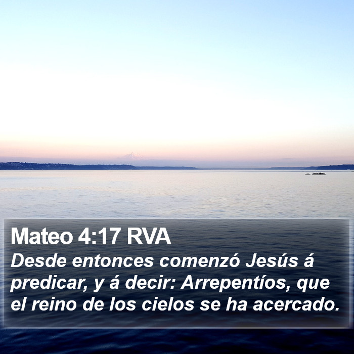 Mateo 4:17 RVA Bible Study