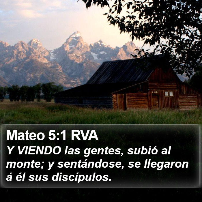 Mateo 5:1 RVA Bible Study