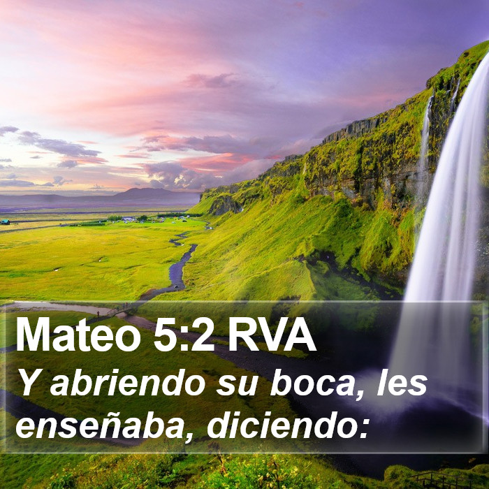 Mateo 5:2 RVA Bible Study