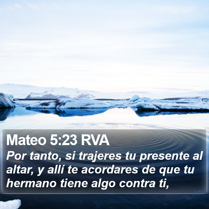 Mateo 5:23 RVA Bible Study