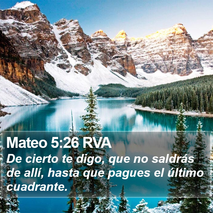 Mateo 5:26 RVA Bible Study