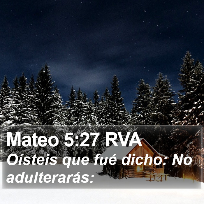 Mateo 5:27 RVA Bible Study