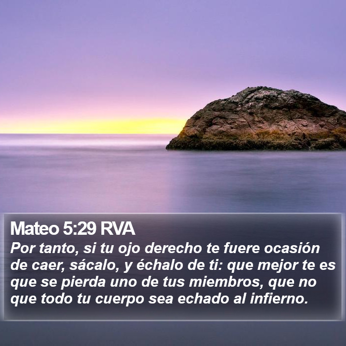 Mateo 5:29 RVA Bible Study