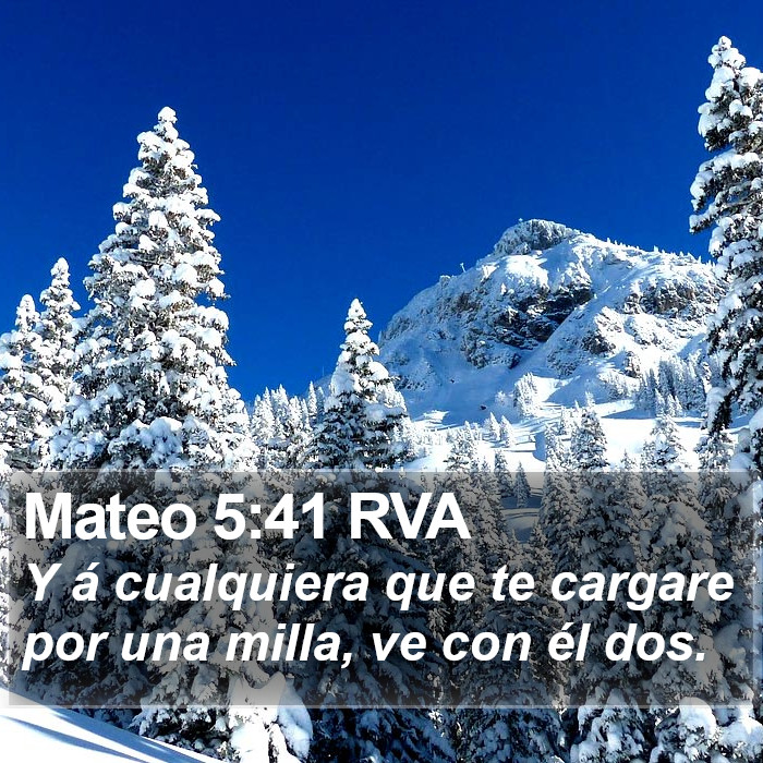 Mateo 5:41 RVA Bible Study