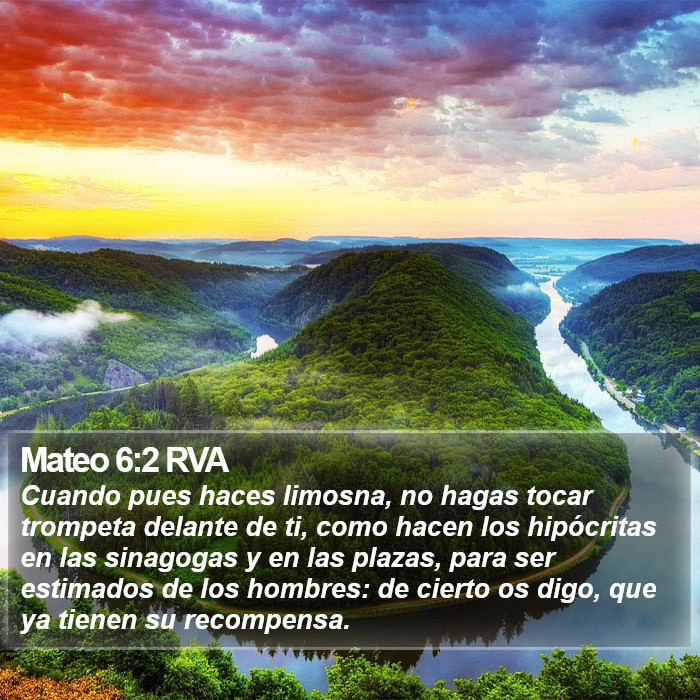 Mateo 6:2 RVA Bible Study