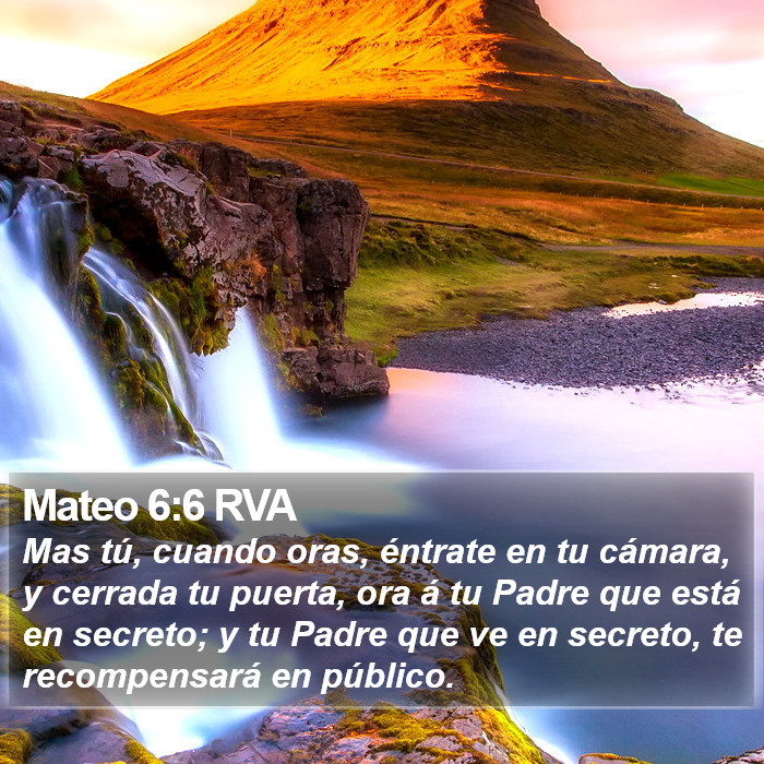 Mateo 6:6 RVA Bible Study