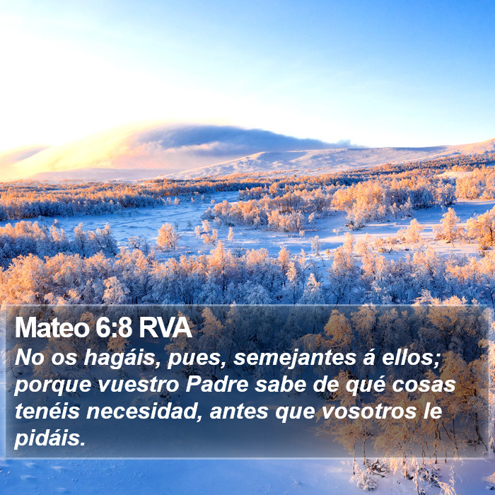 Mateo 6:8 RVA Bible Study