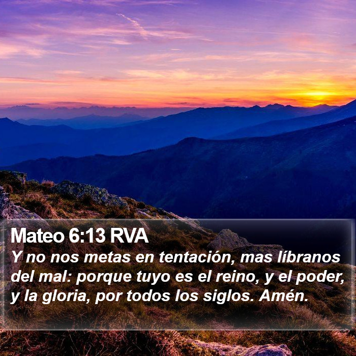 Mateo 6:13 RVA Bible Study