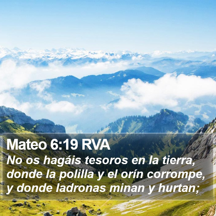 Mateo 6:19 RVA Bible Study