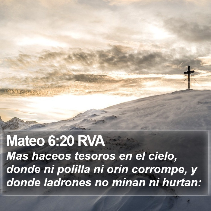 Mateo 6:20 RVA Bible Study