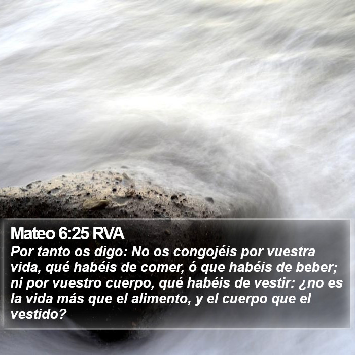 Mateo 6:25 RVA Bible Study