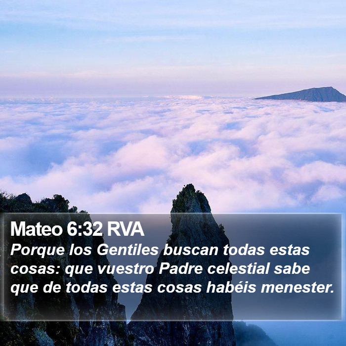 Mateo 6:32 RVA Bible Study