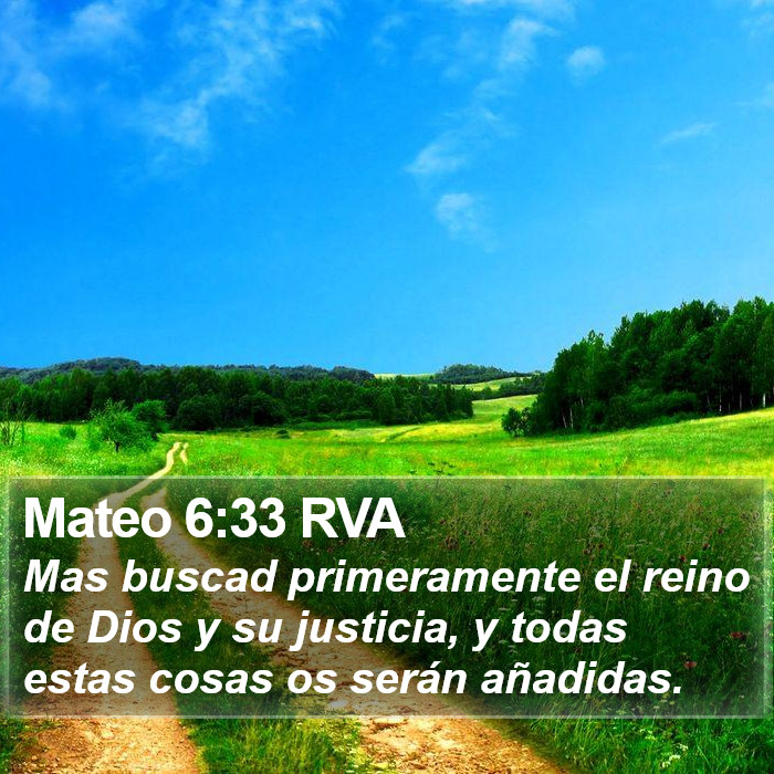 Mateo 6:33 RVA Bible Study