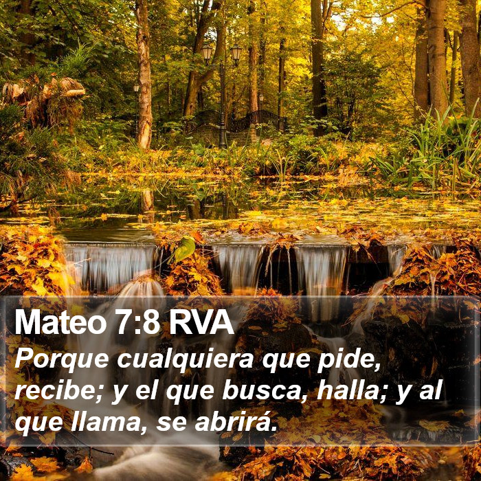 Mateo 7:8 RVA Bible Study