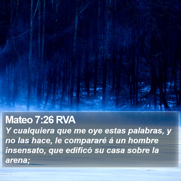 Mateo 7:26 RVA Bible Study