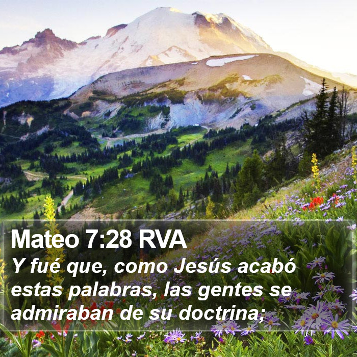 Mateo 7:28 RVA Bible Study