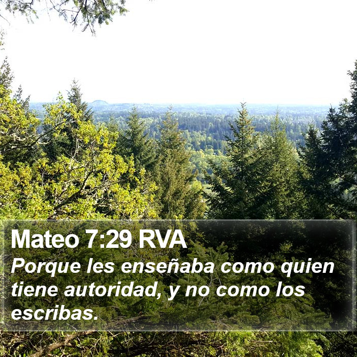 Mateo 7:29 RVA Bible Study
