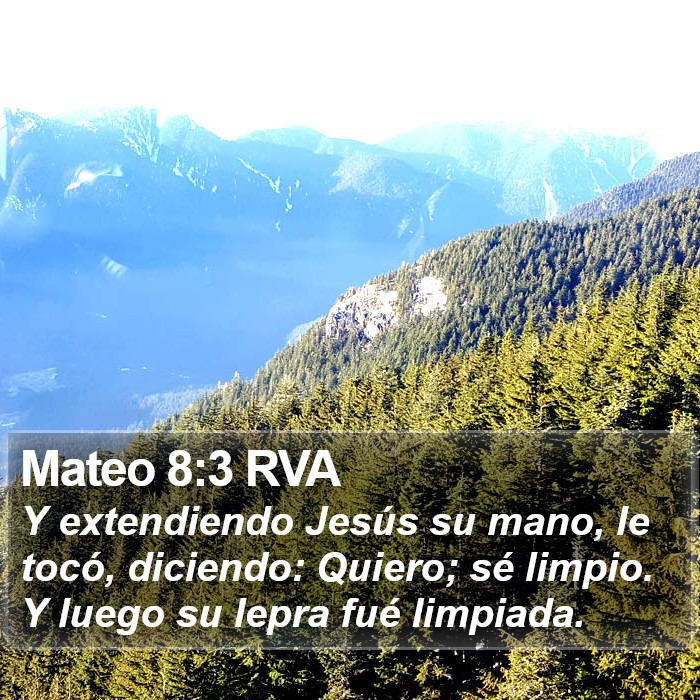 Mateo 8:3 RVA Bible Study