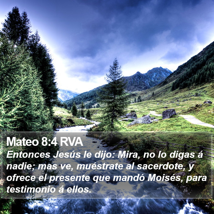 Mateo 8:4 RVA Bible Study