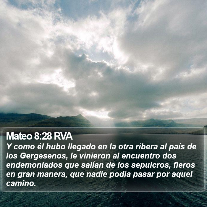 Mateo 8:28 RVA Bible Study