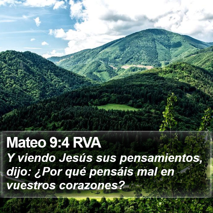 Mateo 9:4 RVA Bible Study