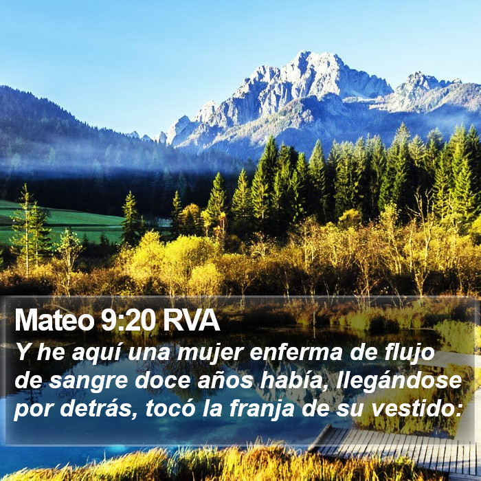 Mateo 9:20 RVA Bible Study