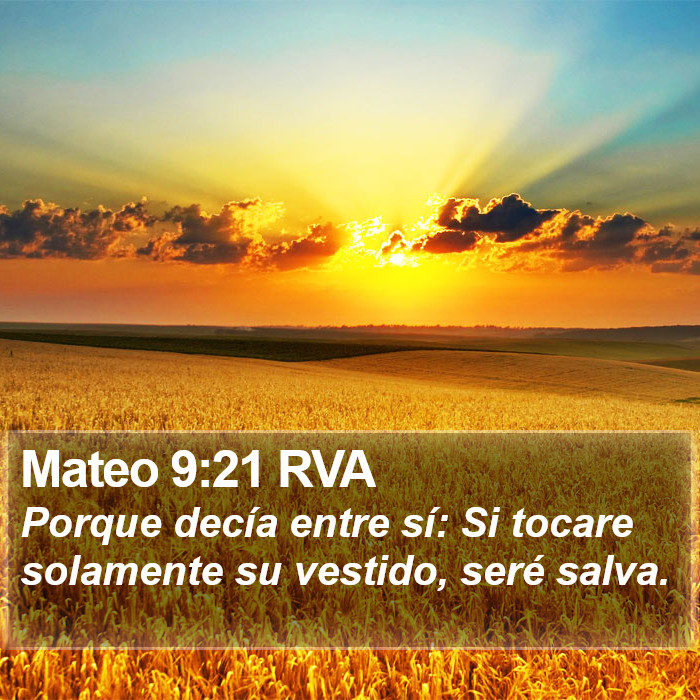 Mateo 9:21 RVA Bible Study