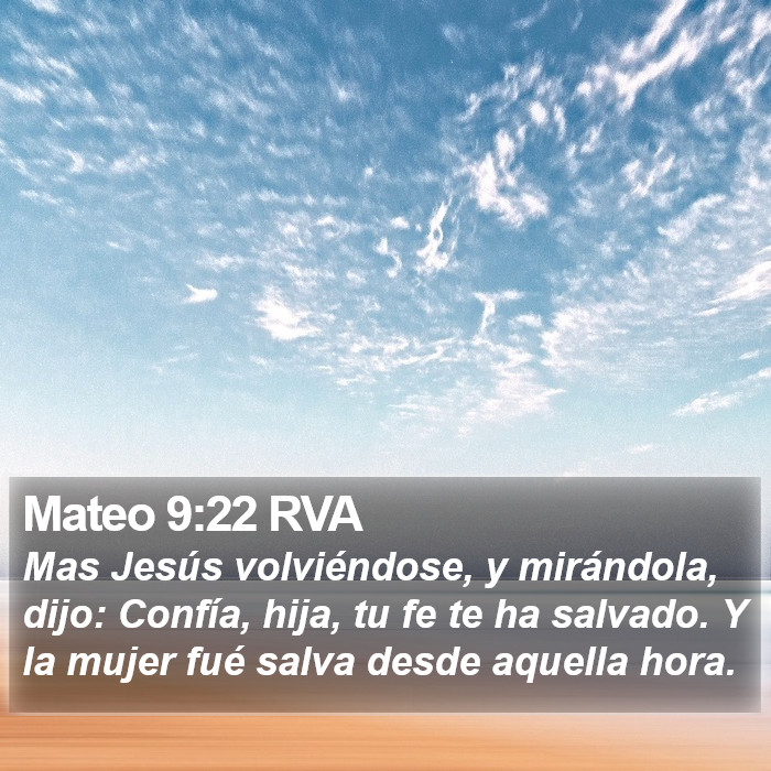 Mateo 9:22 RVA Bible Study