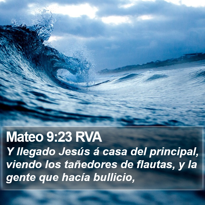 Mateo 9:23 RVA Bible Study