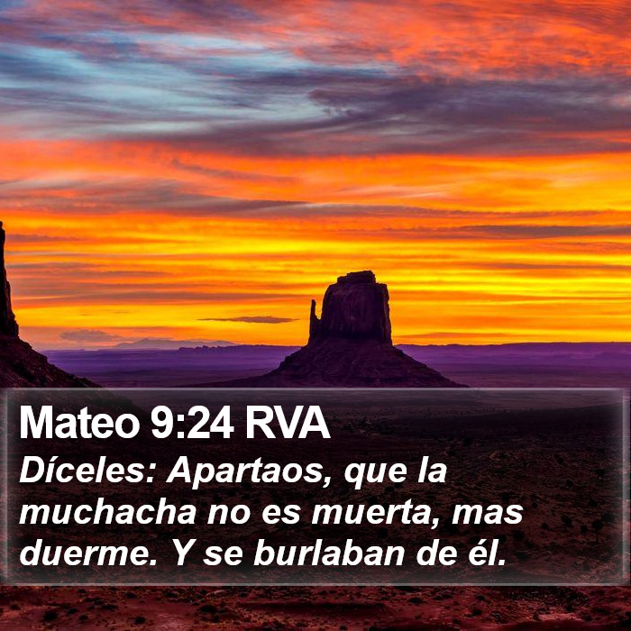 Mateo 9:24 RVA Bible Study